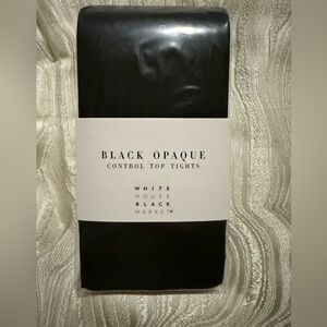 White House Black Market Black Control Top Tights L